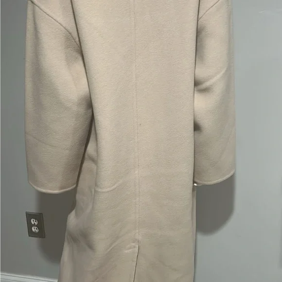 Rag & bone Thea Beige Wool Double-Breasted Coat Size Large - Picture 10 of 13
